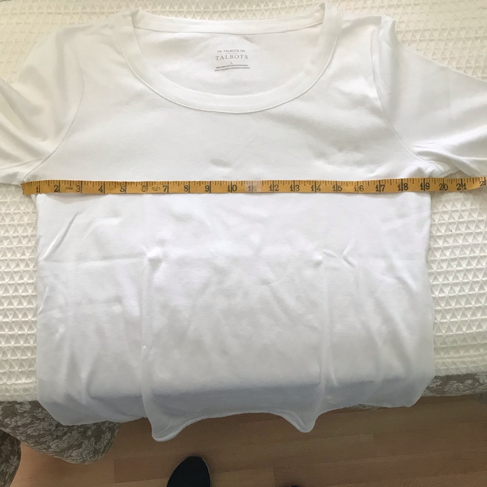 Talbots Crisp White Tee - Picture 5 of 5